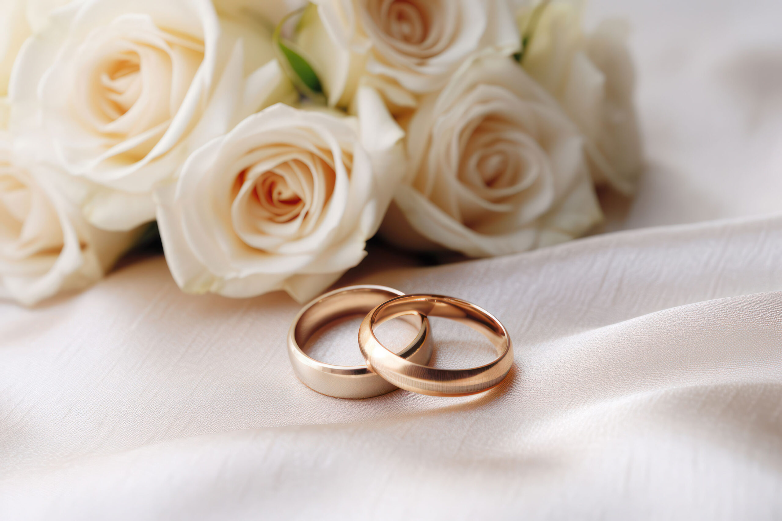 loves-golden-union-romantic-wedding-ring-ceremony-amidst-elegantly-decorated-pink-white-blossoms